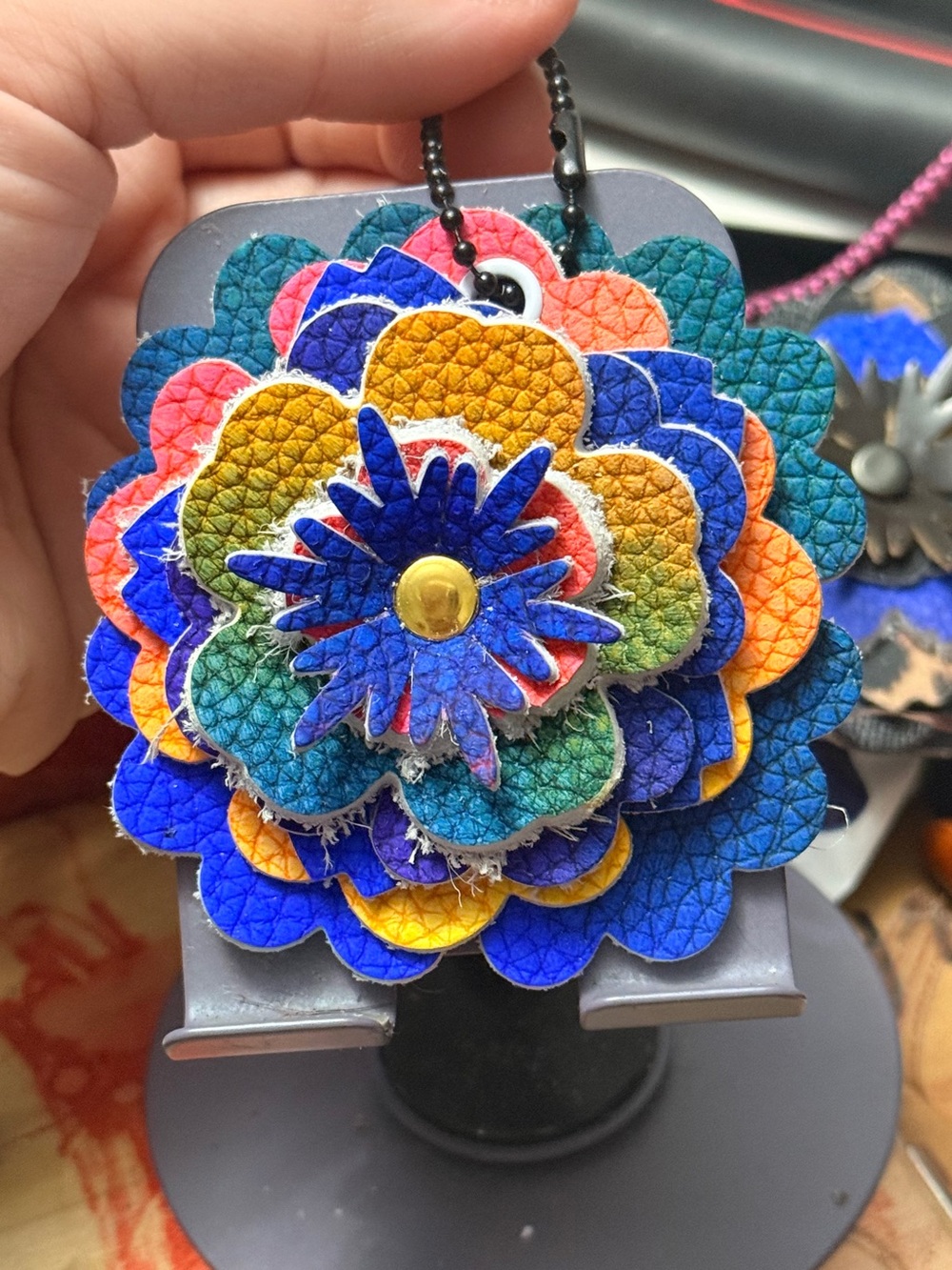 Handmade Floral Bag Charm
